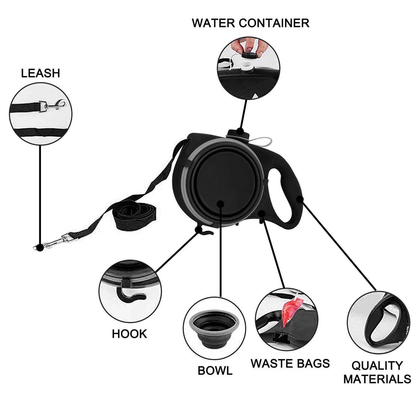 Multifunction Pet Dog Leash